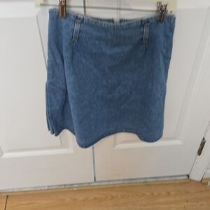 Denim Mini Skirt - Blue